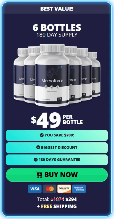 MemoForce™ 6 bottles